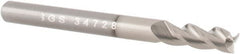 SGS - 1", 1-1/4" LOC, 1" Shank Diam, 4" OAL, 3 Flute, Solid Carbide Square End Mill - Apex Tool & Supply