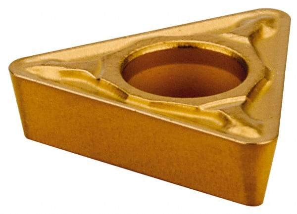 Tungaloy - TPMT21.52 PS Grade T9125 Carbide Turning Insert - TiCN/Al2O3 Finish, 60° Triangle, 1/4" Inscr Circle, 3/32" Thick, 1/32" Corner Radius - Apex Tool & Supply