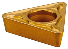 Tungaloy - TPMT21.52 PS Grade T9125 Carbide Turning Insert - TiCN/Al2O3 Finish, 60° Triangle, 1/4" Inscr Circle, 3/32" Thick, 1/32" Corner Radius - Apex Tool & Supply
