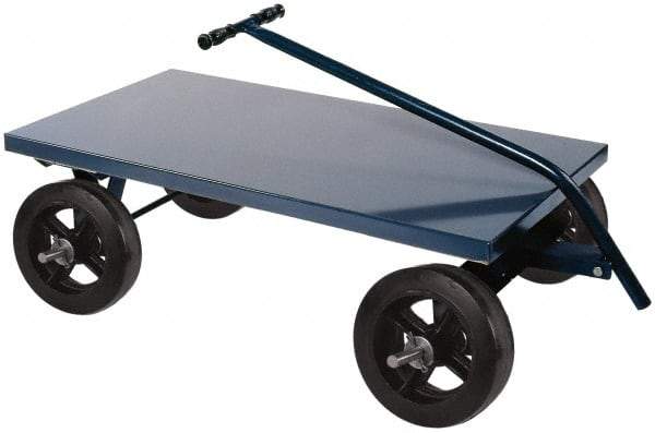 Durham - 2,000 Lb Capacity Cold-Rolled Steel 5th Wheel Wagon - Cold-Rolled Steel Deck, 36" OAW - Apex Tool & Supply