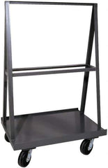 Durham - 2,000 Lb Capacity, Cold-Rolled Steel A-Frame Truck - 48" Long x 24" Wide x 57" High - Apex Tool & Supply
