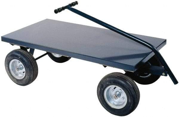 Durham - 2,000 Lb Capacity Cold-Rolled Steel 5th Wheel Wagon - Cold-Rolled Steel Deck, 24" OAW - Apex Tool & Supply