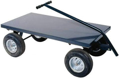 Durham - 2,000 Lb Capacity Cold-Rolled Steel 5th Wheel Wagon - Cold-Rolled Steel Deck, 24" OAW - Apex Tool & Supply