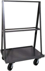 Durham - 2,000 Lb Capacity Cold-Rolled Steel A-Frame Truck - Cold-Rolled Steel Deck, 36" OAW - Apex Tool & Supply