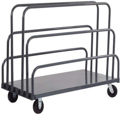 Durham - 2,000 Lb Capacity Cold-Rolled Steel Platform Truck - Cold-Rolled Steel Deck, 30" OAW - Apex Tool & Supply