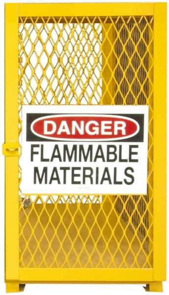 Durham - Gas Cylinder Storage Cabinet - Steel, 30" Wide x 20" Deep x 33-1/2" High - Apex Tool & Supply