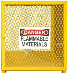 Durham - Gas Cylinder Storage Cabinet - Steel, 30" Wide x 30" Deep x 33-1/2" High - Apex Tool & Supply