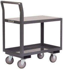 Durham - 1,200 Lb Capacity, 24" Wide x 48" Long x 36" High Standard Utility Cart - 2 Shelf, Steel - Apex Tool & Supply