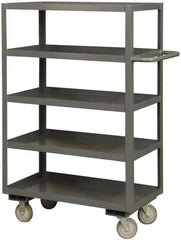 Durham - 3,000 Lb Capacity, 24" Wide x 48" Long x 60" High Heavy Duty Service Cart - 5 Shelf, Steel - Apex Tool & Supply