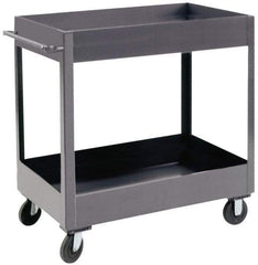Durham - 1,200 Lb Capacity, 18" Wide x 36" Long x 37-5/8" High Heavy Duty Service Cart - 2 Shelf, Steel - Apex Tool & Supply