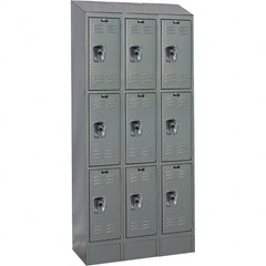 Hallowell - 9 Door, 3 Tier, Ready-Built Wardrobe & Box Lockers - Apex Tool & Supply