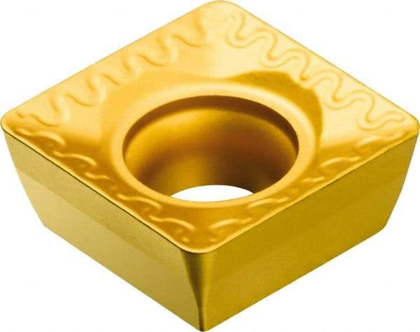 Sandvik Coromant - SPMT432 WL Grade 4040 Carbide Milling Insert - TiCN/Al2O3/TiN Finish, 4.75mm Thick, 1/2" Inscribed Circle, 0.8mm Corner Radius - Apex Tool & Supply