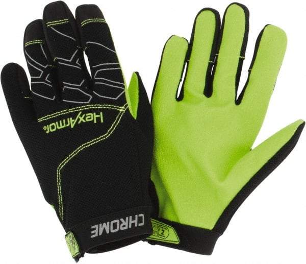 HexArmor - Size M (8), ANSI Cut Lvl A8, Puncture Lvl 2, Synthetic Leather Cut & Puncture Resistant Gloves - Hook & Loop Cuff, Black/Gray, Paired - Apex Tool & Supply