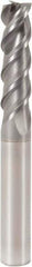 Seco - 20mm, 3 Flute, Single End, Solid Carbide, Corner Chamfer End Mill - 125mm OAL, 48° Helix, Right Hand Flute, 60mm LOC, Right Hand Cut - Apex Tool & Supply
