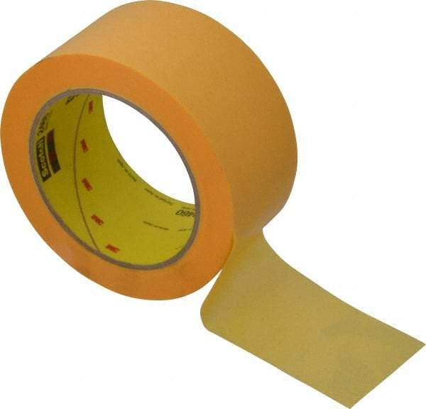 3M - 2" Wide x 60 Yd Long Bronze Paper Masking Tape - Series 2460, 3.3 mil Thick, 17 In/Lb Tensile Strength - Apex Tool & Supply