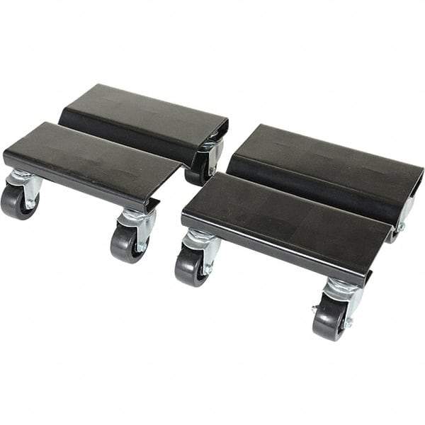 Vestil - 500 Lb Capacity Steel Dolly - 8" Long x 8" Wide - Apex Tool & Supply
