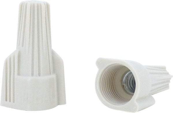 Ideal - 3, 22 to 3, 10 AWG, 600 Volt, Flame Retardant, Wing Twist on Wire Connector - Tan, 221°F - Apex Tool & Supply