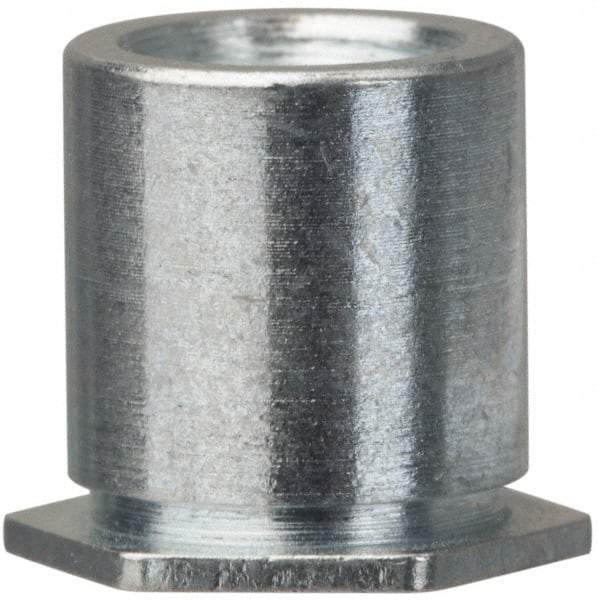 Electro Hardware - #6-32, 0.437" OAL, 1/4" Across Flats, Steel Hex Female Circuit Board Standoffs - 0.437" Body Length, Zinc-Plated Finish - Apex Tool & Supply