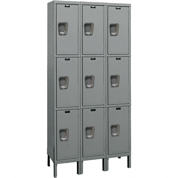Hallowell - 9 Door, 3 Tier, Premium Wardrobe Lockers - Apex Tool & Supply