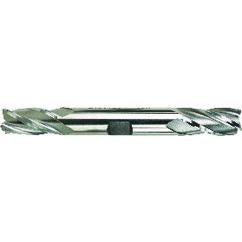3/16 Dia. x 3-1/4 Overall Length 4-Flute Square End High Speed Steel SE End Mill-Round Shank-Center Cutting Double End End Mill-TiN - Apex Tool & Supply