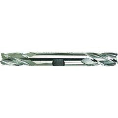 1/8 Dia. x 3-1/16 Overall Length 4-Flute Square End High Speed Steel SE End Mill-Round Shank-Center Cutting Double End End Mill-TiN - Apex Tool & Supply