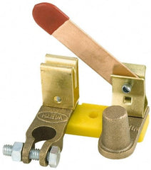 Battery Doctor - 1 Position, 12 Volt, 250 Continuous Amp, Top Mount Battery Switch - Battery Knife Switch Sequence, 1 Switch, Gold - Apex Tool & Supply