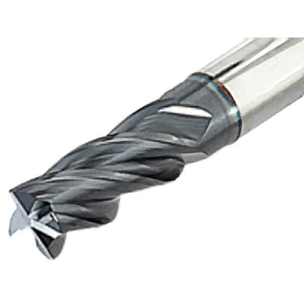 Iscar - 20mm, 4 Flute, Single End, Solid Carbide, 1mm Corner Radius End Mill - 125mm OAL, Right Hand Flute, 40mm LOC, Right Hand Cut, 75mm Extended Reach - Apex Tool & Supply