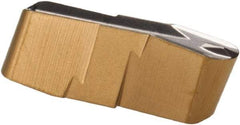 Iscar - 300150GIP E Grade IC807, 3mm Cutting Width Carbide Grooving Insert - 1.5mm Max Depth of Cut, Neutral, 1.5mm Corner Radius, TiAlN Finish - Apex Tool & Supply