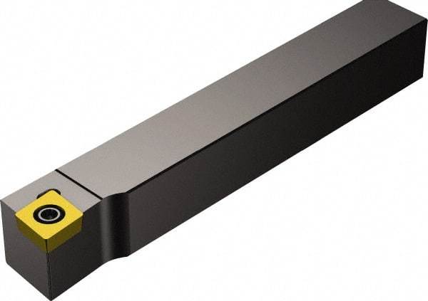 Sandvik Coromant - QS-SCLC, Right Hand Cut, -5° Lead Angle, 16mm Shank Height x 16mm Shank Width, Neutral Rake Indexable Turning Toolholder - 70mm OAL, CCMT 09 T3 08 Insert Compatibility, Series CoroTurn 107 - Apex Tool & Supply