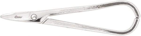 Clauss - 1" Length of Cut, Left Pattern Light Metal Snip - 7" OAL - Apex Tool & Supply