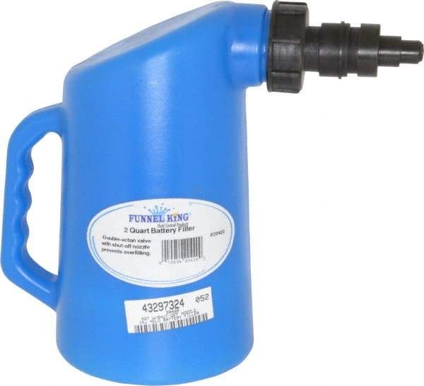 Funnel King - Automotive Battery Filler with Shutoff - 2 Quart Capacity - Apex Tool & Supply