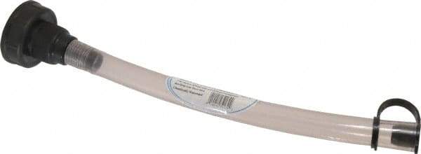 Funnel King - 2.5 Gal Capacity Polyethylene Oil Can Replacement Spout - 1" Mouth OD, 1" Tip OD, 14-3/4" Spout, Natural - Apex Tool & Supply