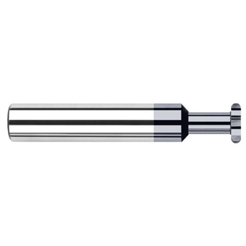 0.1875″ (3/16″) Cutter Diameter × 0.0100″ Radius × 0.2810″ (9/32″) Neck Length Carbide Full Radius Standard Keyseat Cutter, 6 Flutes, AlTiN Coated - Exact Industrial Supply