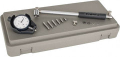 Mitutoyo - 6 Anvil, 1.4 to 2-1/2" Dial Bore Gage - 0.0005" Graduation, 6" Gage Depth, Accurate to 0.00008", Carbide Contact Point - Apex Tool & Supply