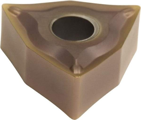 Sumitomo - WNMG332 ESU Grade AC510U Carbide Turning Insert - TiAlN/AlCrN Finish, 80° Trigon, 3/8" Inscr Circle, 3/16" Thick, 1/32" Corner Radius - Apex Tool & Supply