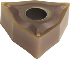 Sumitomo - WNMG332 ESU Grade AC510U Carbide Turning Insert - TiAlN/AlCrN Finish, 80° Trigon, 3/8" Inscr Circle, 3/16" Thick, 1/32" Corner Radius - Apex Tool & Supply