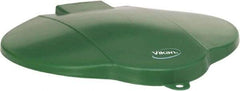 Vikan - 3 Gal Polypropylene Pail Lid - Green, For Use with 5687 - Apex Tool & Supply
