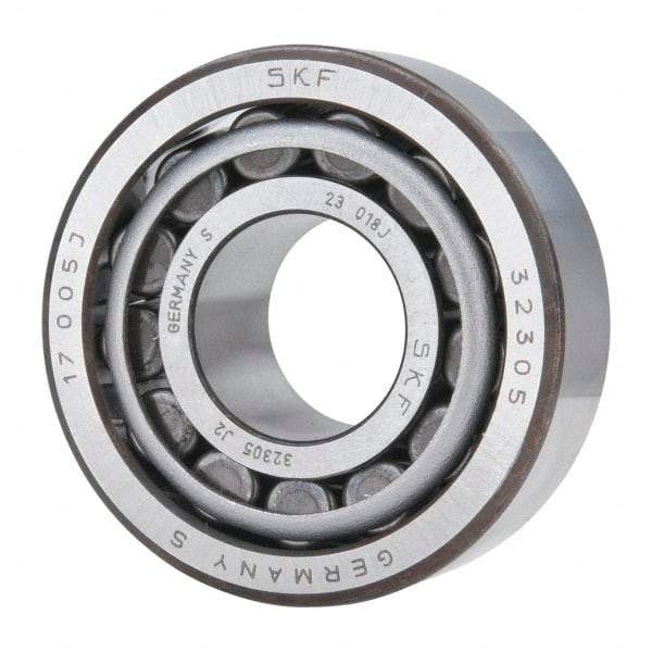 SKF - 25mm Bore Diam, 62mm OD, 25.25mm Wide, Tapered Roller Bearing - 60,500 N Dynamic Load Capacity, 63,000 N Static Load Capacity - Apex Tool & Supply