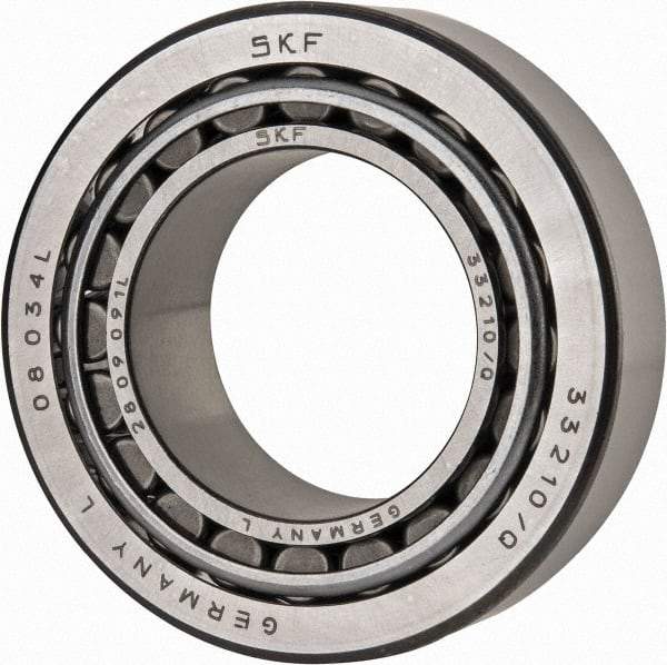 SKF - 50mm Bore Diam, 90mm OD, 32mm Wide, Tapered Roller Bearing - 114,000 N Dynamic Load Capacity, 160,000 N Static Load Capacity - Apex Tool & Supply