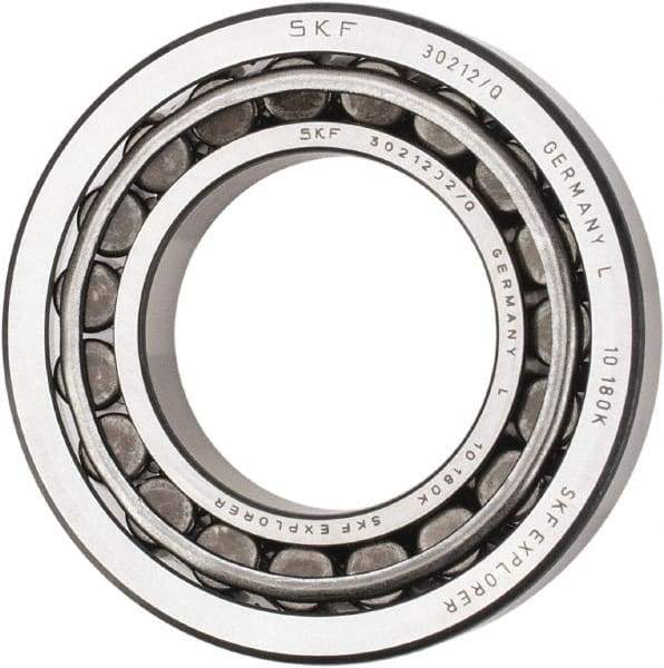SKF - 60mm Bore Diam, 110mm OD, 23.75mm Wide, Tapered Roller Bearing - 99,000 N Dynamic Load Capacity, 114,000 N Static Load Capacity - Apex Tool & Supply