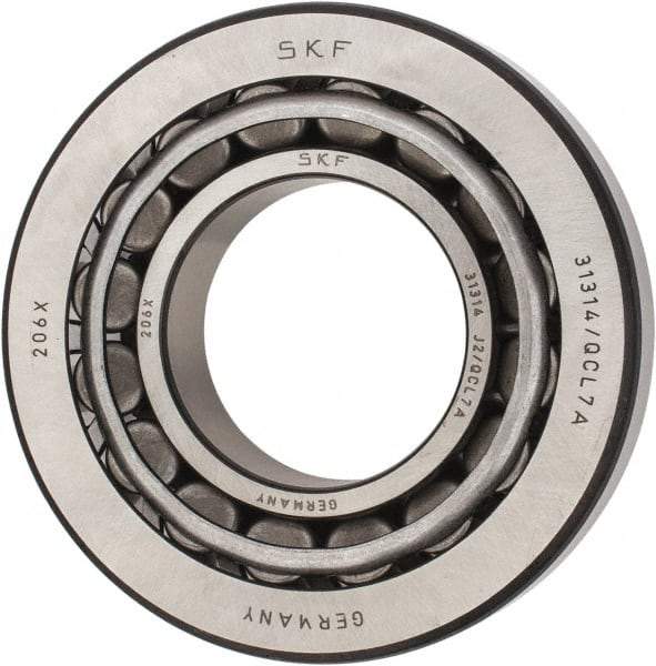 SKF - 70mm Bore Diam, 150mm OD, 38mm Wide, Tapered Roller Bearing - 187,000 N Dynamic Load Capacity, 220,000 N Static Load Capacity - Apex Tool & Supply