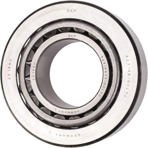 SKF - 70mm Bore Diam, 150mm OD, 54mm Wide, Tapered Roller Bearing - 281,000 N Dynamic Load Capacity, 400,000 N Static Load Capacity - Apex Tool & Supply
