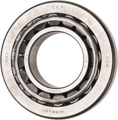 SKF - 75mm Bore Diam, 160mm OD, 40mm Wide, Tapered Roller Bearing - 209,000 N Dynamic Load Capacity, 245,000 N Static Load Capacity - Apex Tool & Supply