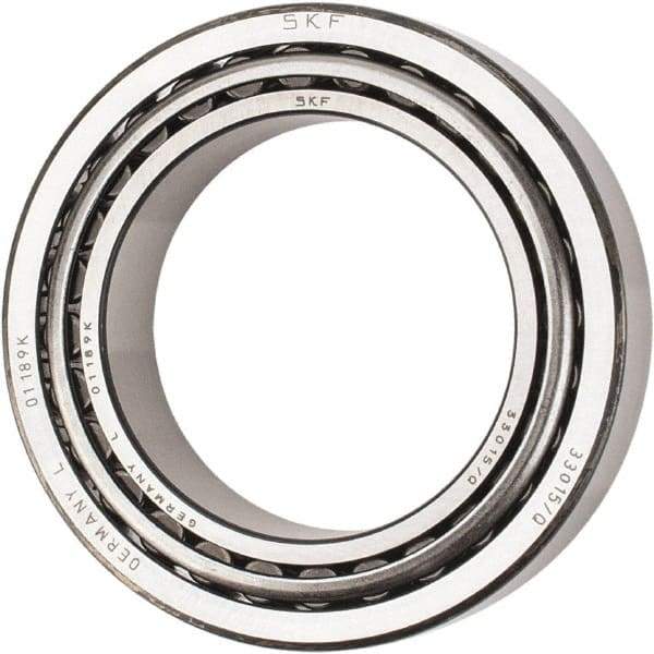 SKF - 75mm Bore Diam, 115mm OD, 31mm Wide, Tapered Roller Bearing - 134,000 N Dynamic Load Capacity, 228,000 N Static Load Capacity - Apex Tool & Supply