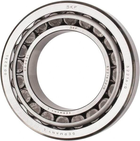 SKF - 80mm Bore Diam, 140mm OD, 35.25mm Wide, Tapered Roller Bearing - 187,000 N Dynamic Load Capacity, 245,000 N Static Load Capacity - Apex Tool & Supply