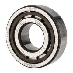 SKF - 20mm Bore Diam, 47mm Outside Diam, 14mm Wide Cylindrical Roller Bearing - 25,100 N Dynamic Capacity, 25,200 Lbs. Static Capacity - Apex Tool & Supply