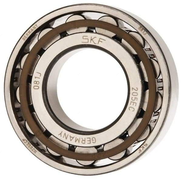 SKF - 25mm Bore Diam, 52mm Outside Diam, 15mm Wide Cylindrical Roller Bearing - 28,600 N Dynamic Capacity, 27,000 Lbs. Static Capacity - Apex Tool & Supply