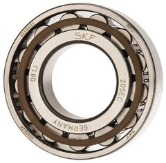SKF - 25mm Bore Diam, 52mm Outside Diam, 15mm Wide Cylindrical Roller Bearing - 28,600 N Dynamic Capacity, 27,000 Lbs. Static Capacity - Apex Tool & Supply