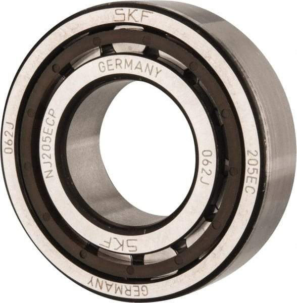 SKF - 25mm Bore Diam, 52mm Outside Diam, 15mm Wide Cylindrical Roller Bearing - 28,600 N Dynamic Capacity, 27,000 Lbs. Static Capacity - Apex Tool & Supply