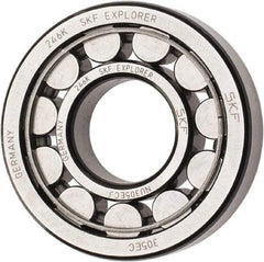SKF - 25mm Bore Diam, 62mm Outside Diam, 17mm Wide Cylindrical Roller Bearing - 40,200 N Dynamic Capacity, 36,500 Lbs. Static Capacity - Apex Tool & Supply